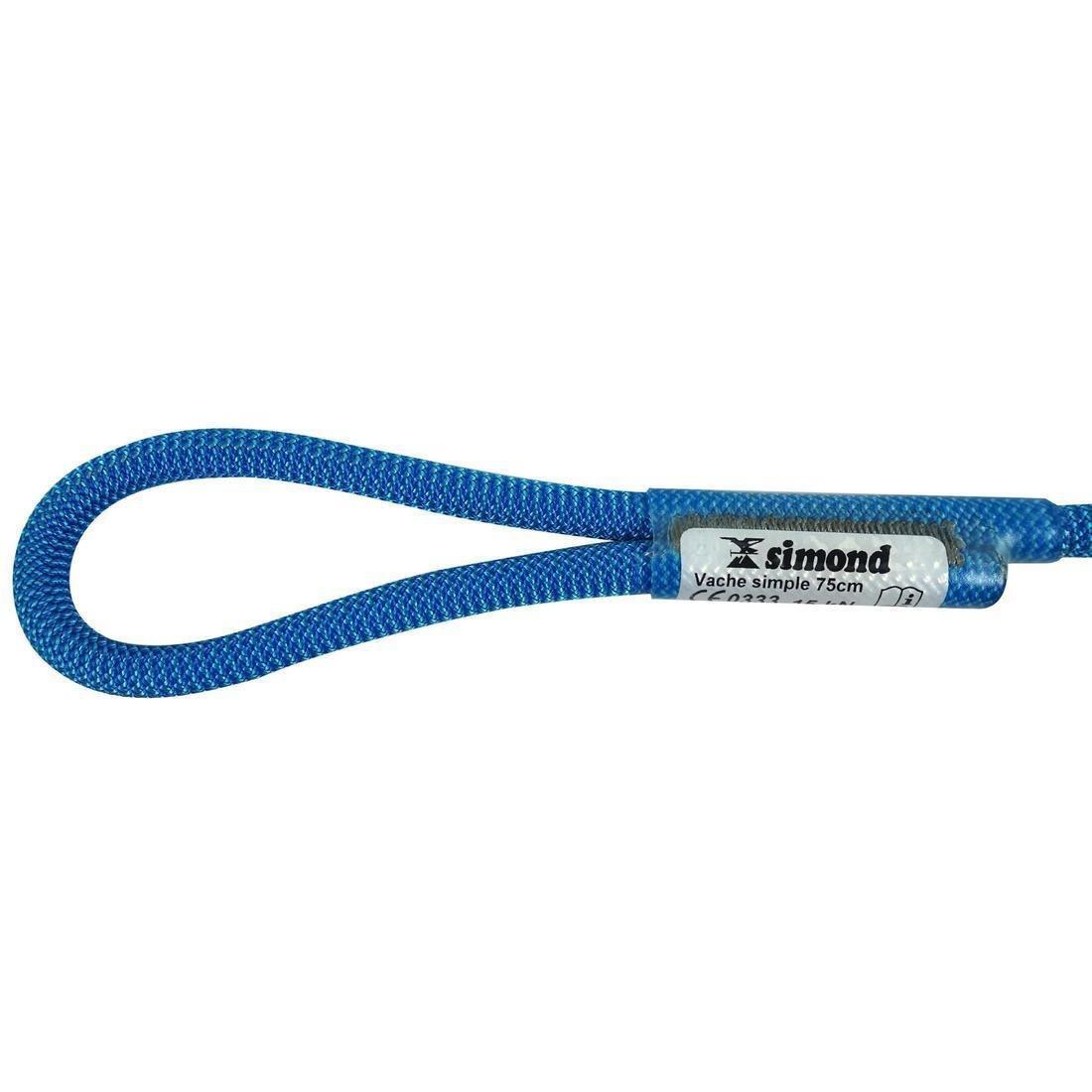 Climbing Single Lanyard 75 Cm, Blue, No Color, medium