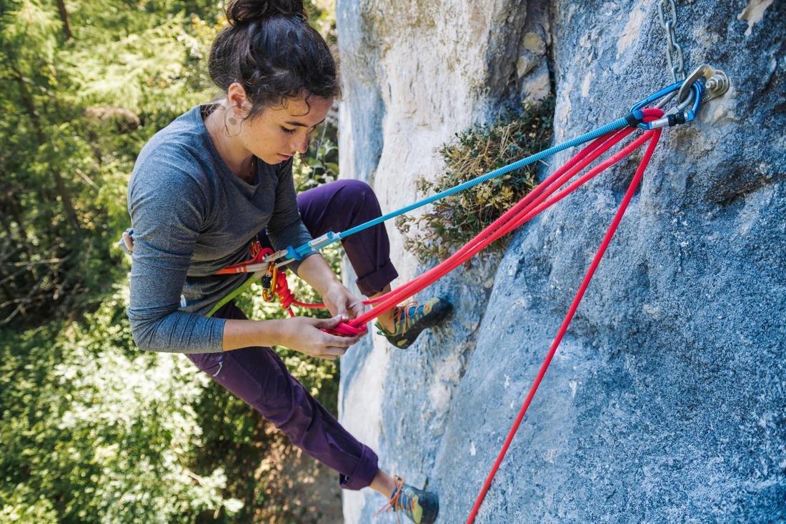 Climbing Single Lanyard 75 Cm, Blue, No Color, large image number 7