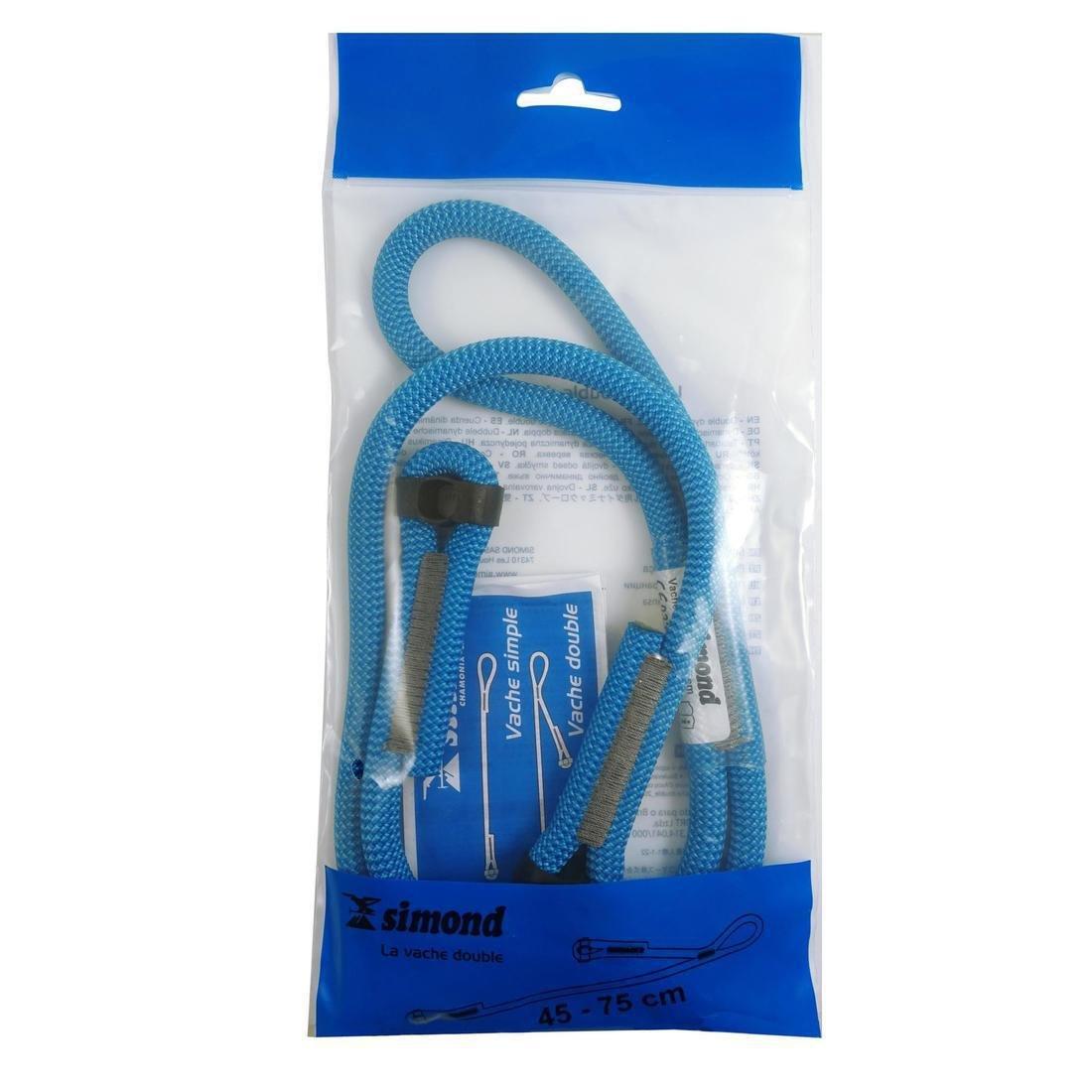 FLUO NEON GREEN Double climbing and mountaineering lanyard, 5401_000, large image number 1