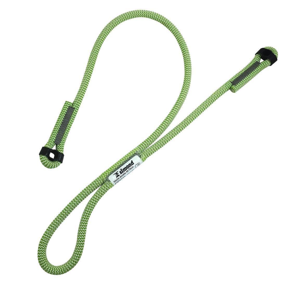 FLUO NEON GREEN Double climbing and mountaineering lanyard, No Color, large image number 7