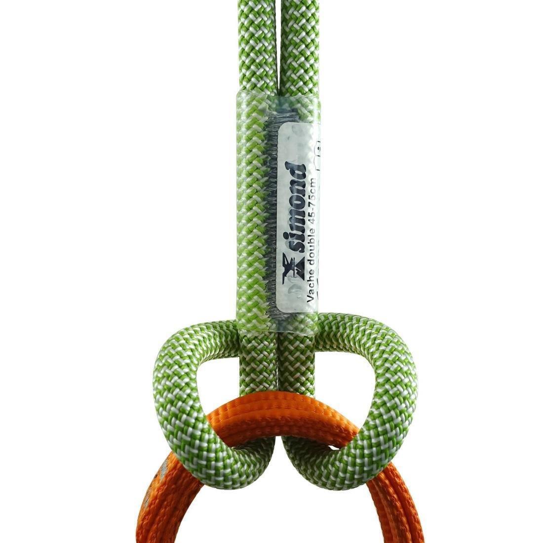 FLUO NEON GREEN Double climbing and mountaineering lanyard, No Color, large image number 8