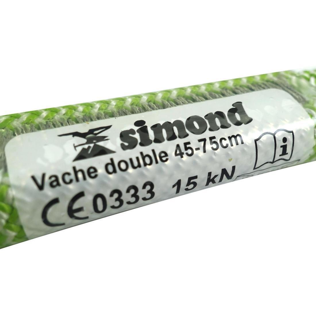 FLUO NEON GREEN Double climbing and mountaineering lanyard, 5401_000, large image number 9