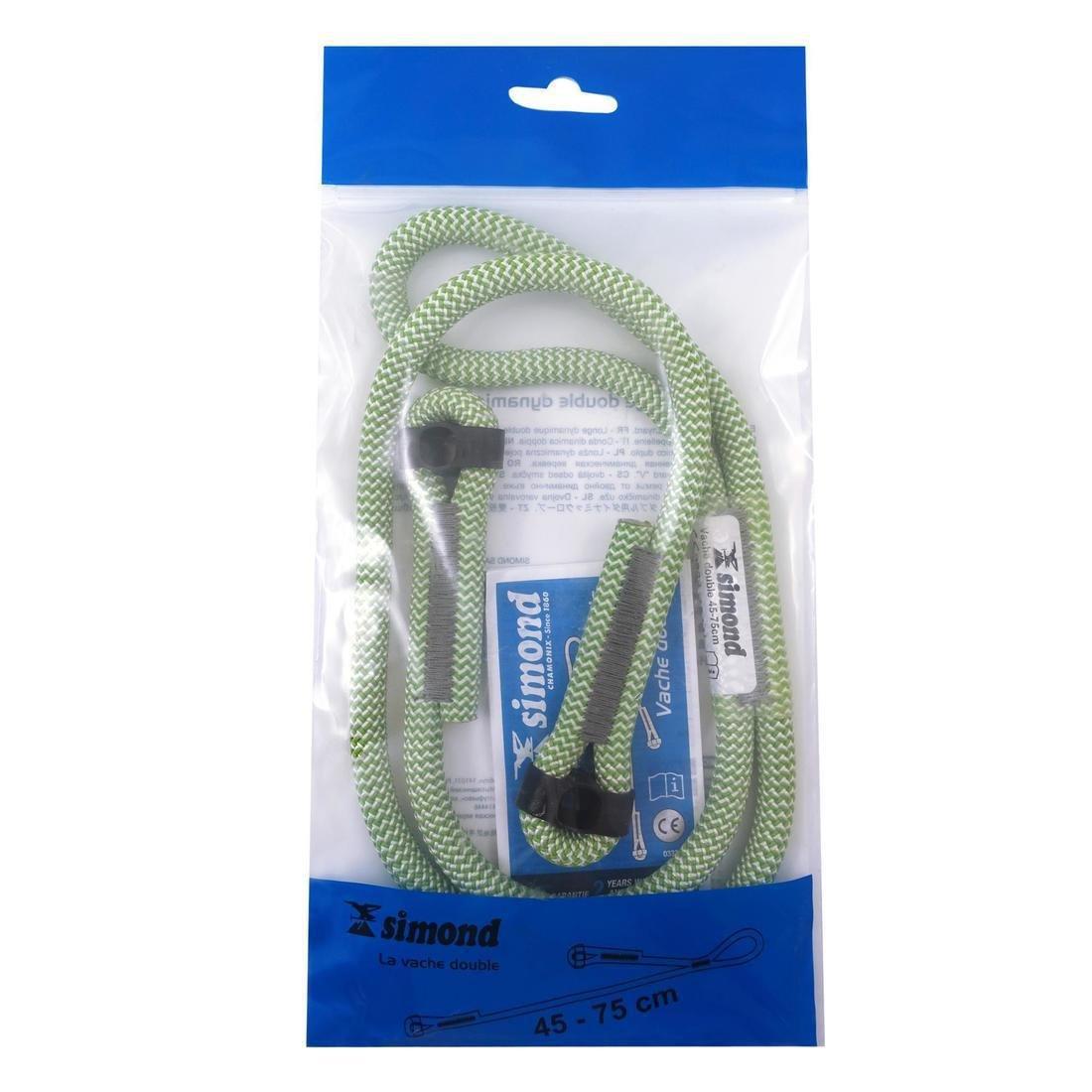 FLUO NEON GREEN Double climbing and mountaineering lanyard, No Color, large image number 10