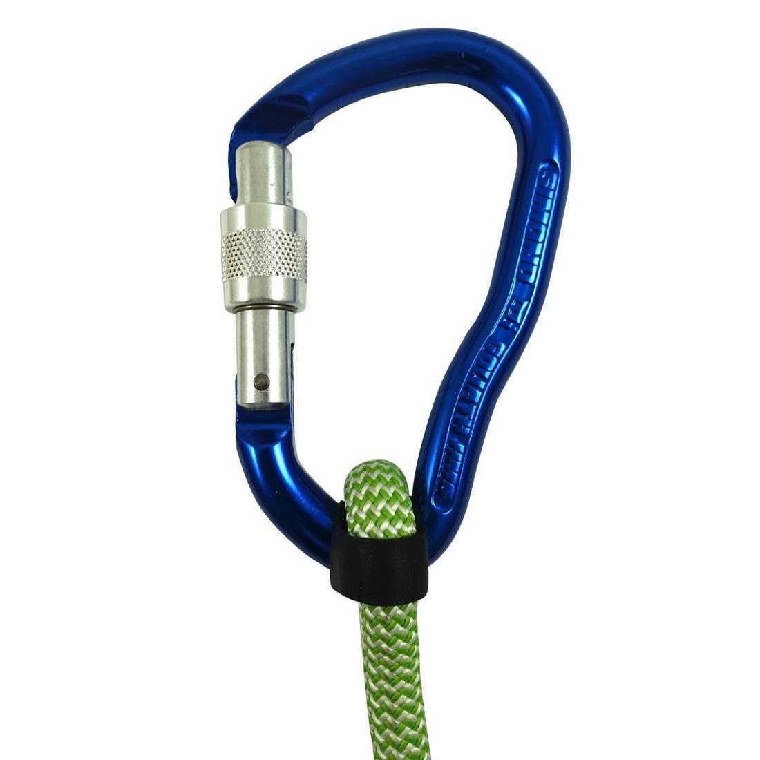FLUO NEON GREEN Double climbing and mountaineering lanyard, No Color, large image number 13