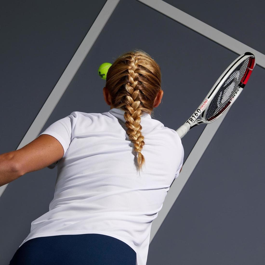 Women's Tennis Polo Dry 100-White, , large image number 2