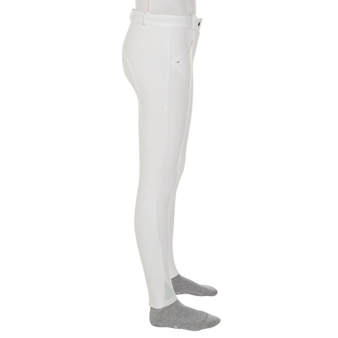 Women Horse Riding Show Jodhpurs - 100, White, , large image number 2