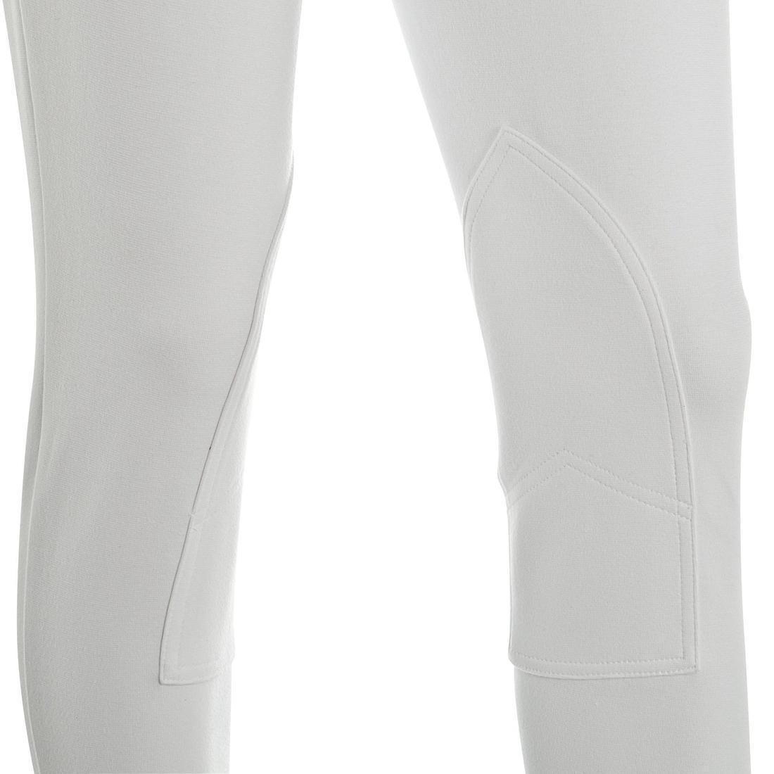 Women Horse Riding Show Jodhpurs - 100, White, No Color, large image number 6