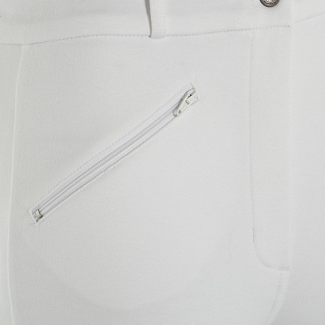 Women Horse Riding Show Jodhpurs - 100, White, , large image number 8