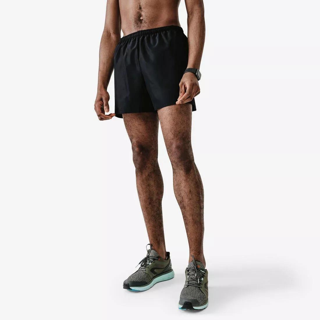 Men Breathable Running Shorts - Kalenji Dry, Black, No Color, medium