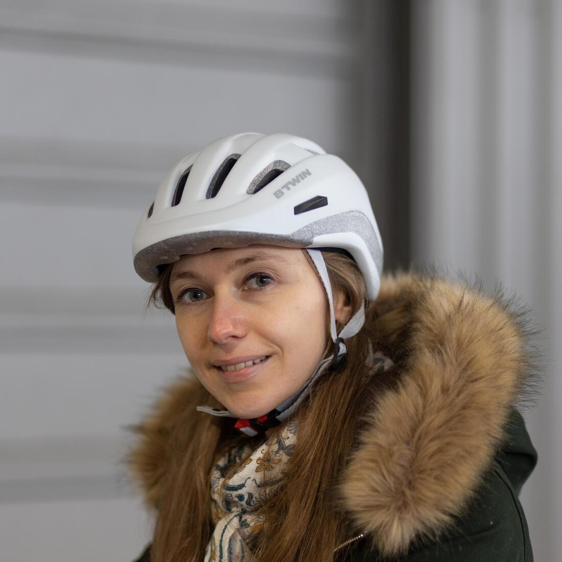 500 City Cycling Helmet, White, , large image number 9