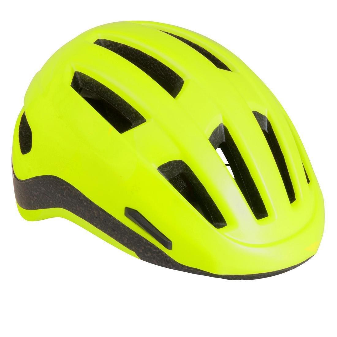 City Cycling Helmet500, Fluo Yellow, , large image number 0