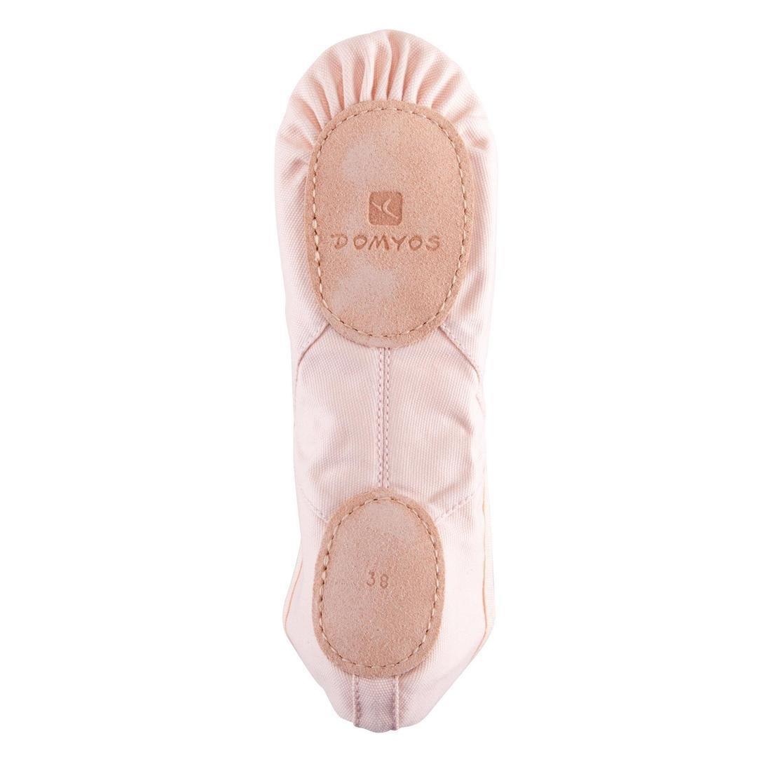 Split-Sole Canvas Demi-Pointe Shoes, Black, , large image number 6