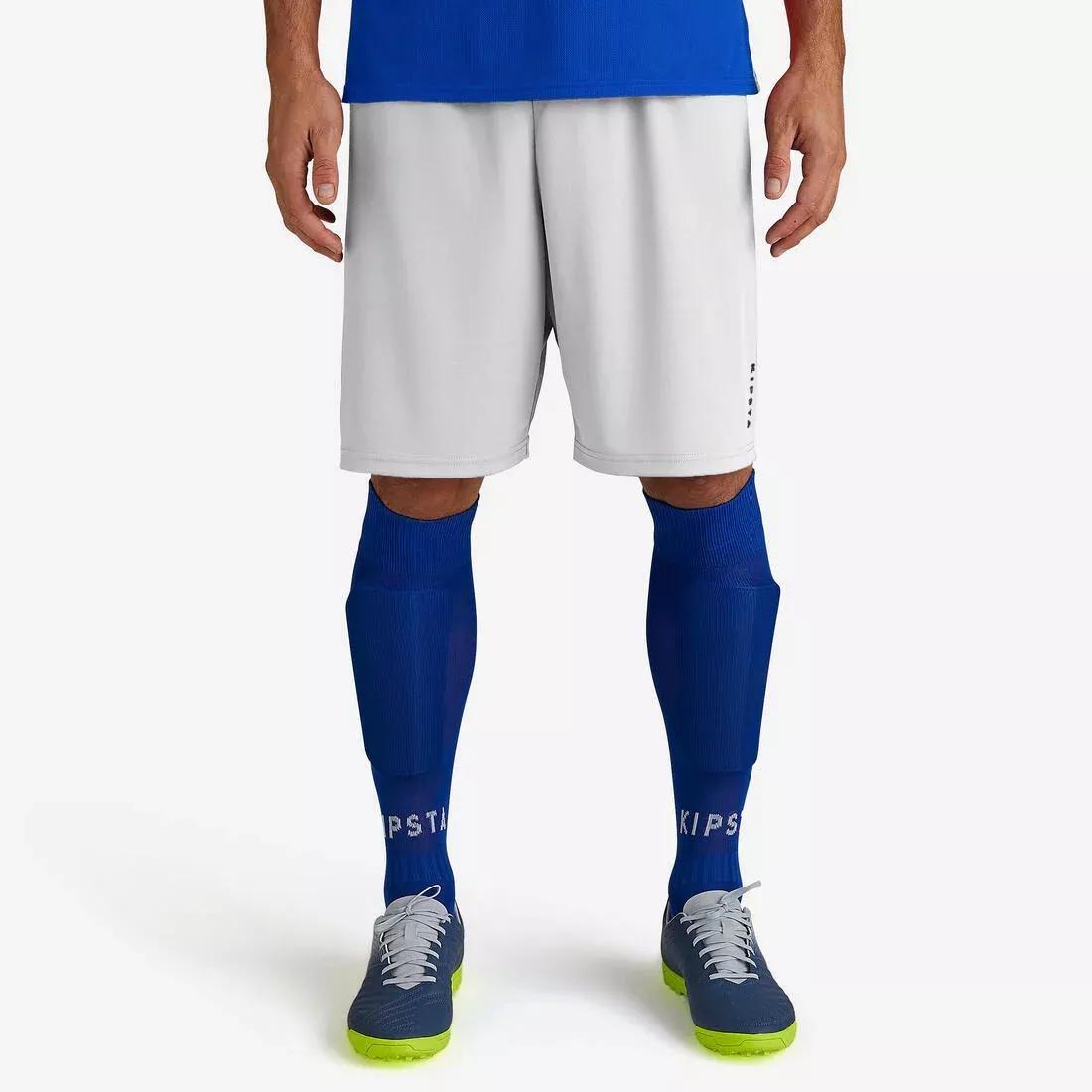 Adult Football Eco-Design Shorts F100, White, , large image number 0