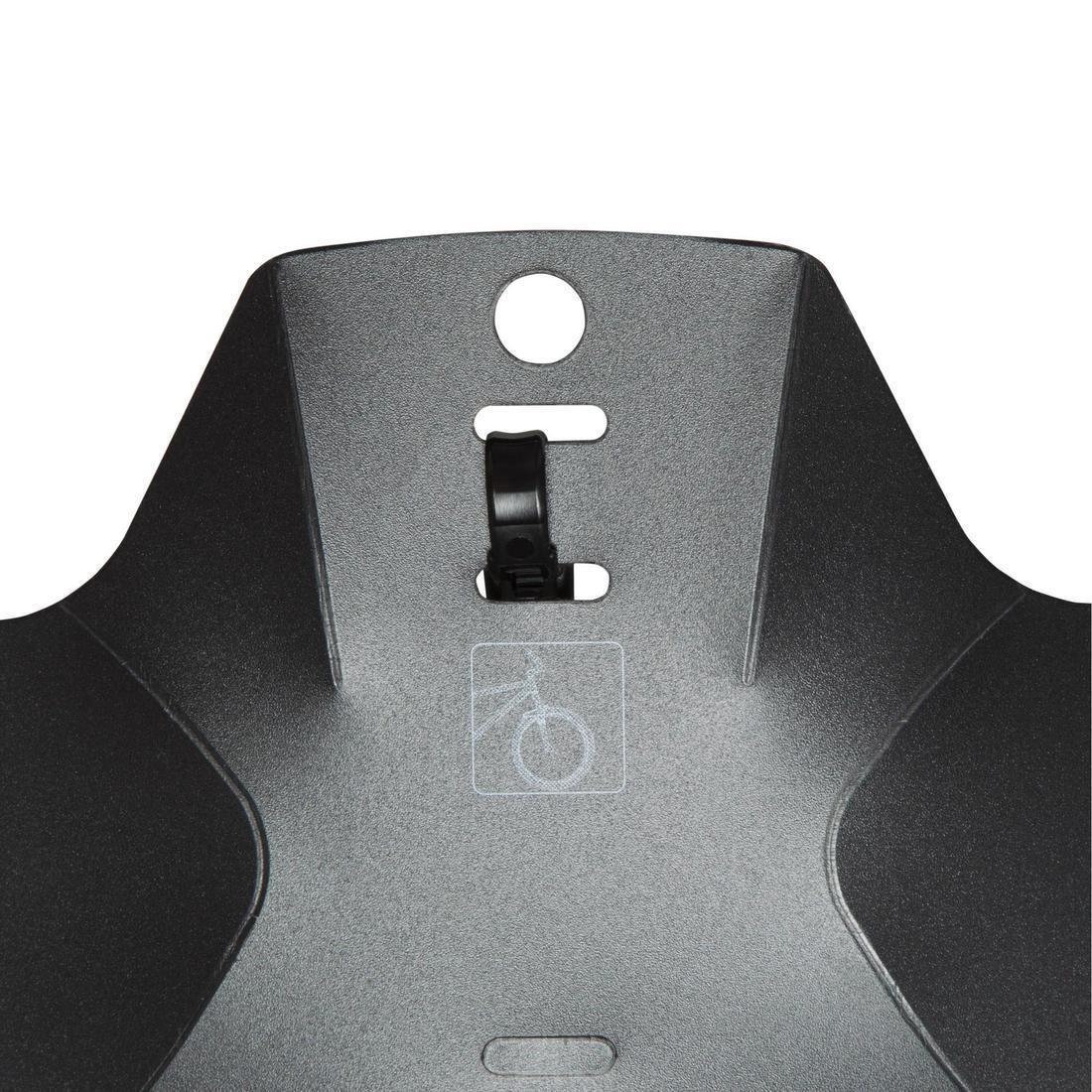 Front Mountain Bike Mudguard Flash, Black, , large image number 2