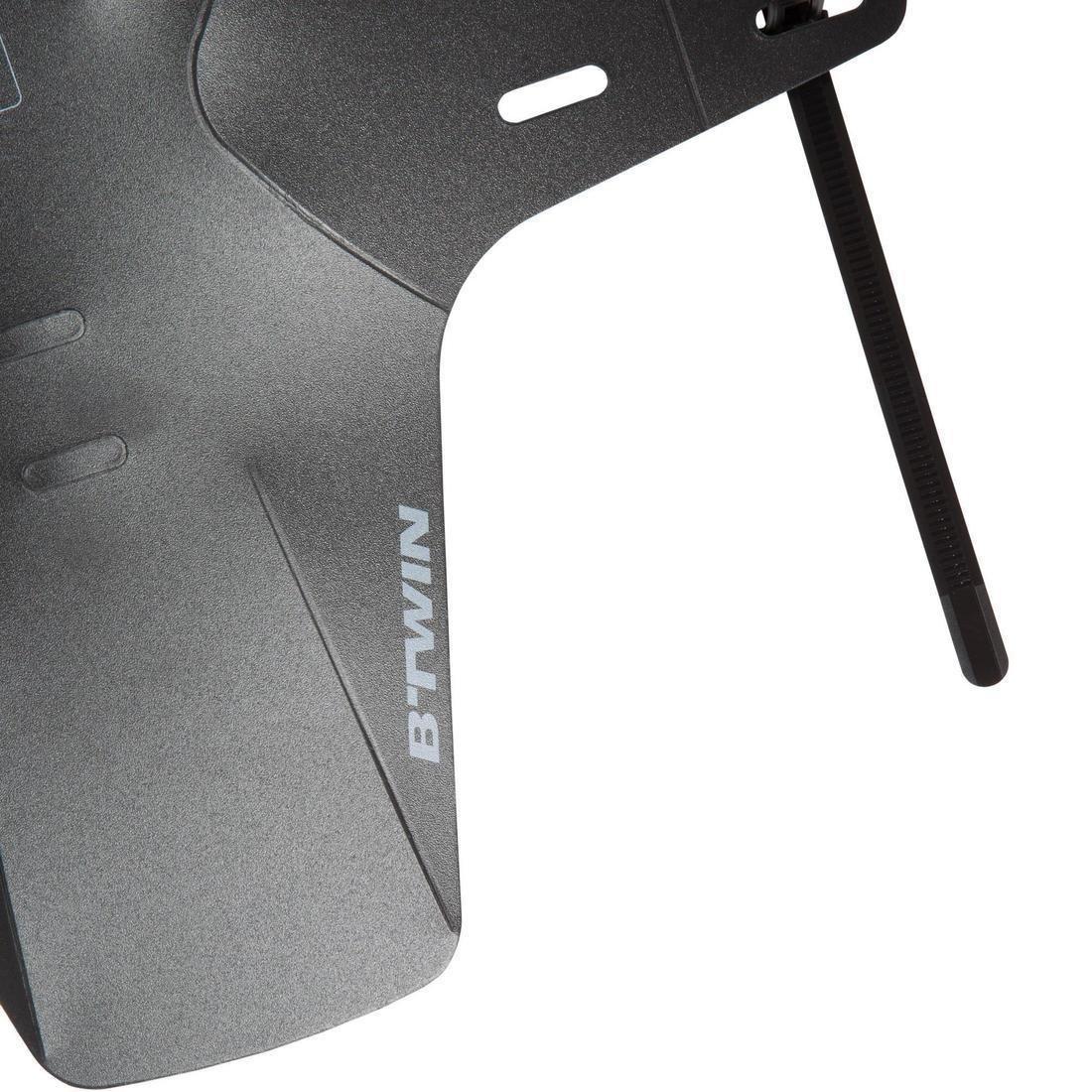 Front Mountain Bike Mudguard Flash, Black, No Color, large image number 4