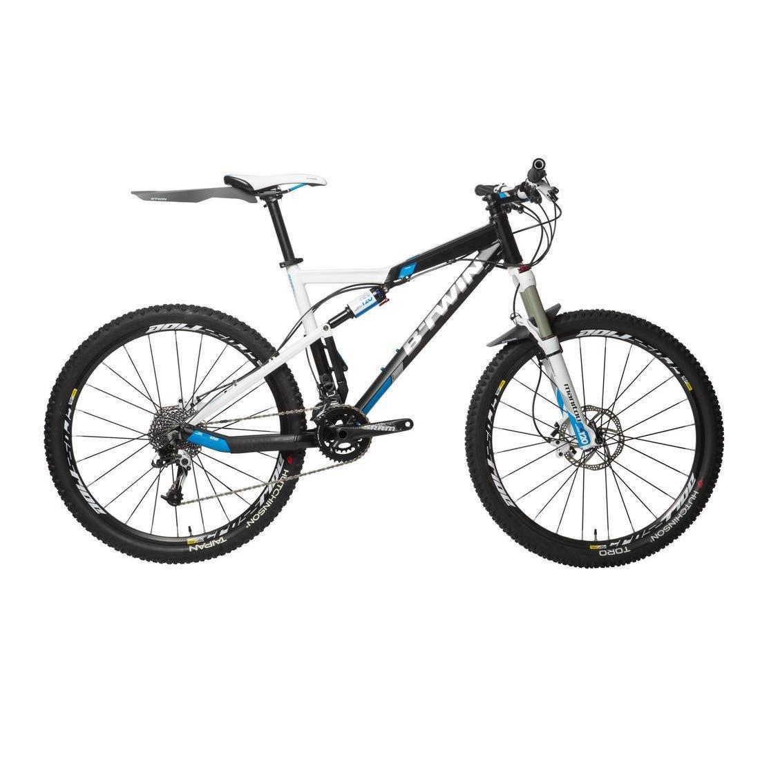 Front Mountain Bike Mudguard Flash Black ROCKRIDER