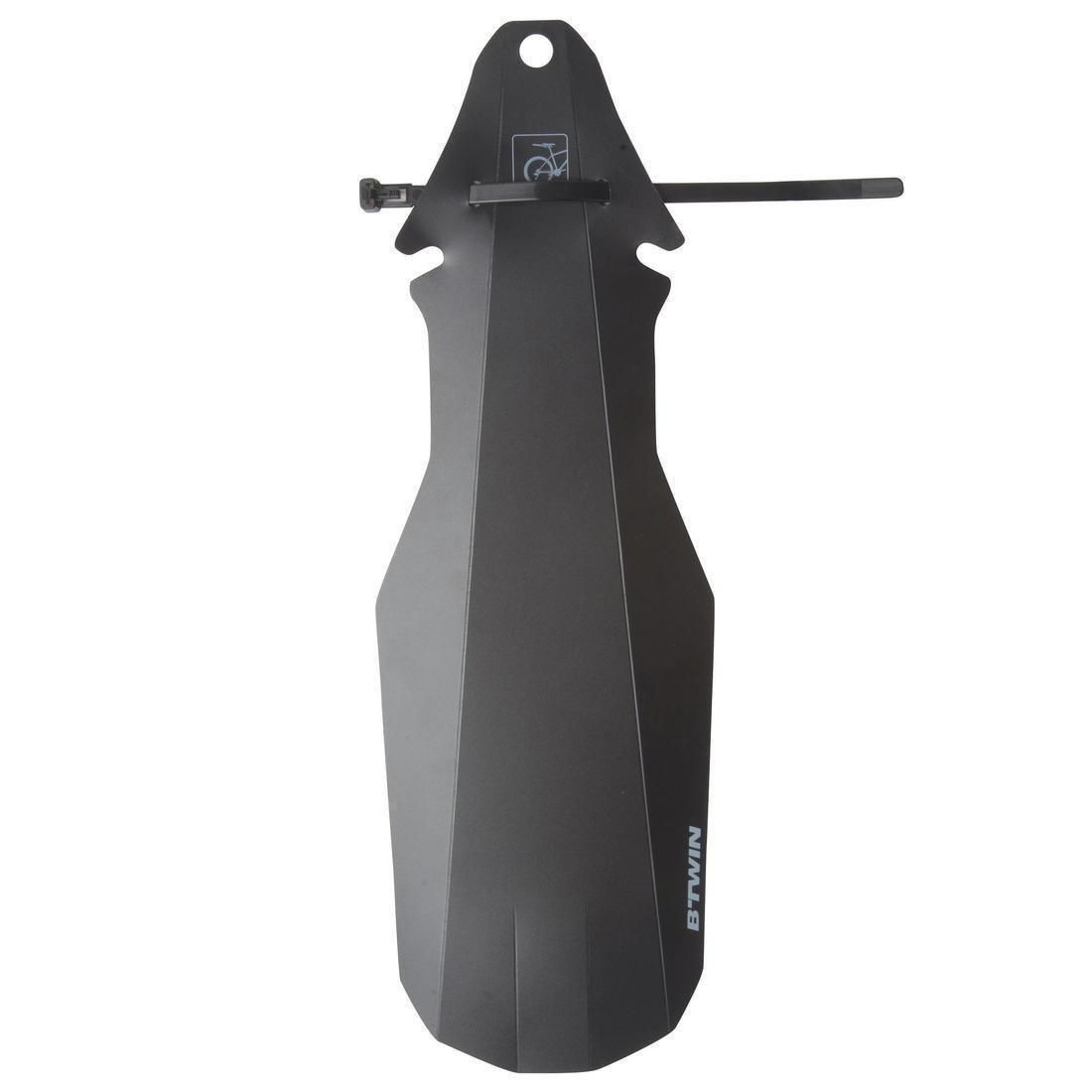 Flash Mountain Biking Rear Mudguard, Black, No Color, large image number 0