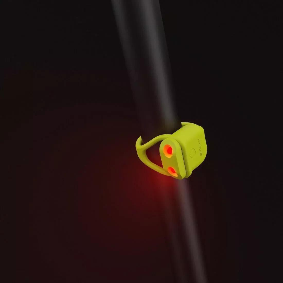 Rear LED Battery-Powe Bike Light, Yellow, No Color, large image number 2