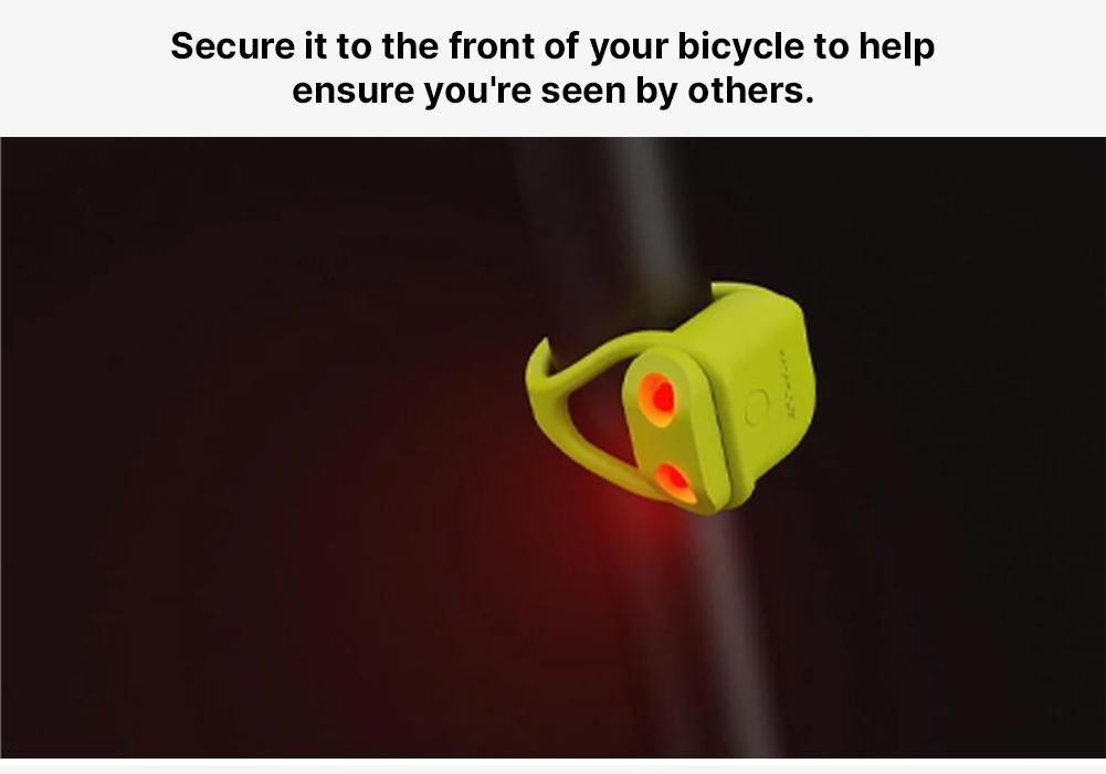Rear LED Battery-Powe Bike Light, Yellow, No Color, large image number 17