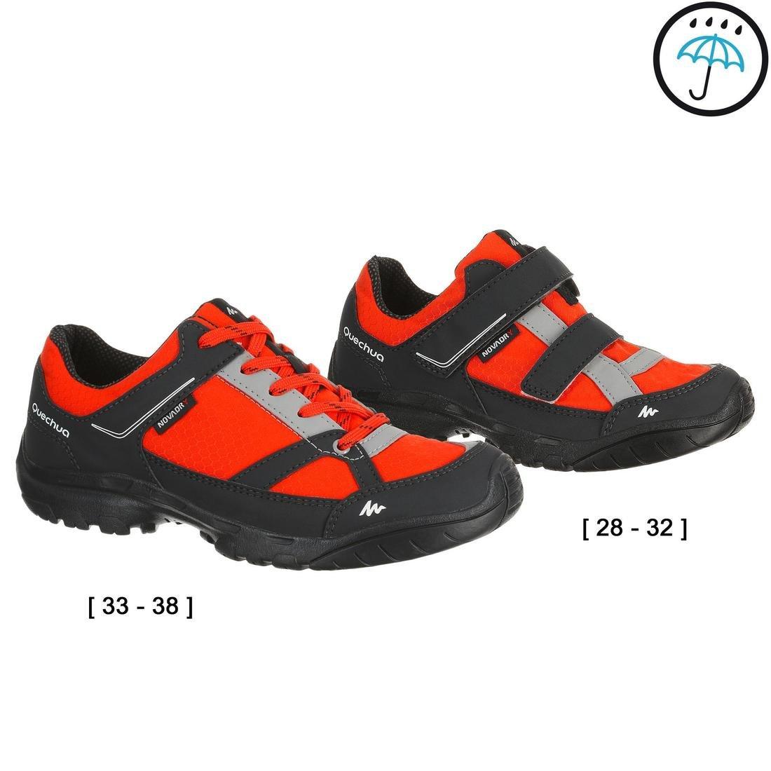 Arpenaz 50 Children's Waterproof Hiking Shoes, Vermilion, , large image number 0