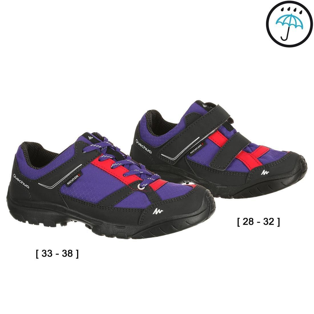 Arpenaz 50 Children's Waterproof Hiking Shoes, Vermilion, , large image number 1