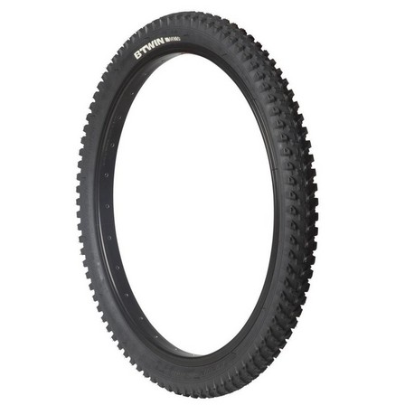 BTWIN - Kids' Mountain Bike Tyre, Black