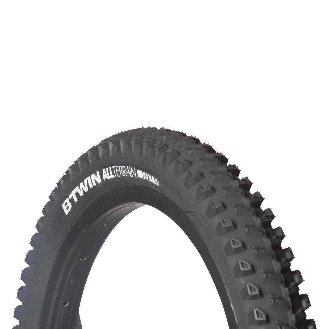Kids' Mountain Bike Tyre 16x1.95, No Color, large image number 3