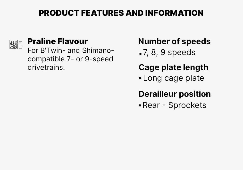 Speed Rear Derailleur, No Color, medium