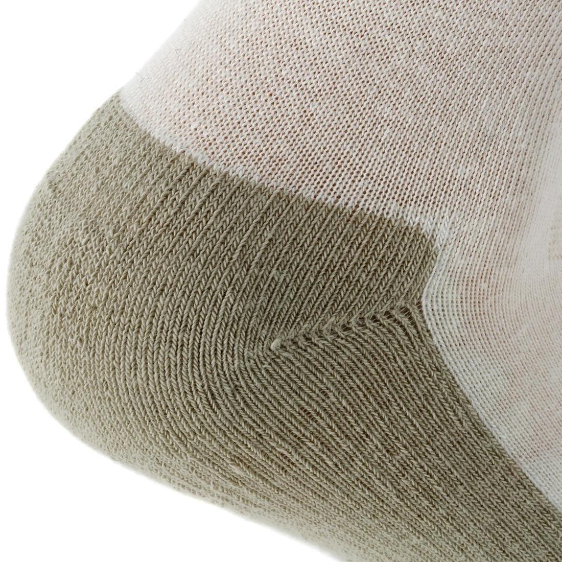 QUECHUA - High Walking Socks 2 Pairs, Grey