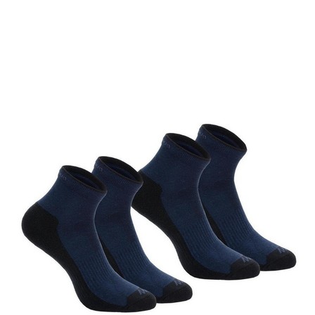 QUECHUA - Country Walking Socks NH 100 X 2 Pairs, Blue