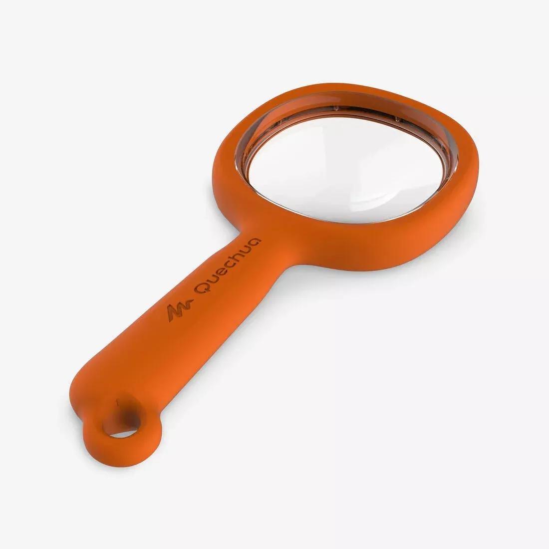 QUECHUA - Kids' Magnifying Glass x3 Magnification, Blood Orange