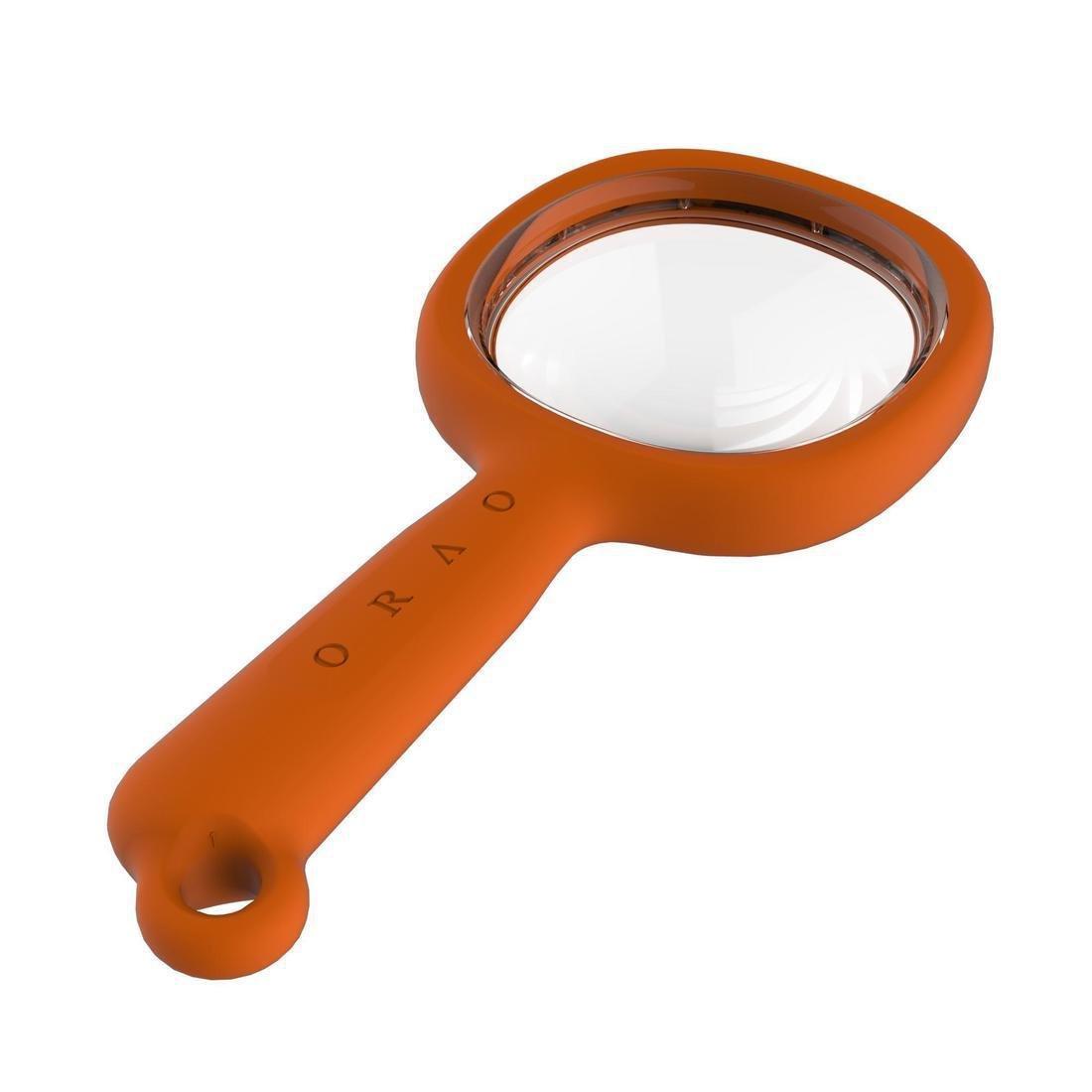 QUECHUA - Kids' Magnifying Glass x3 Magnification, Blood Orange