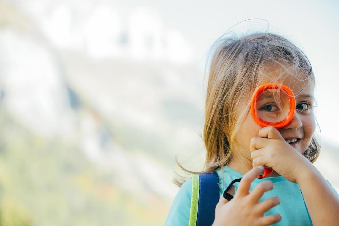 Kids' Magnifying Glass x3 Magnification, Blood Orange, No Color, large image number 6