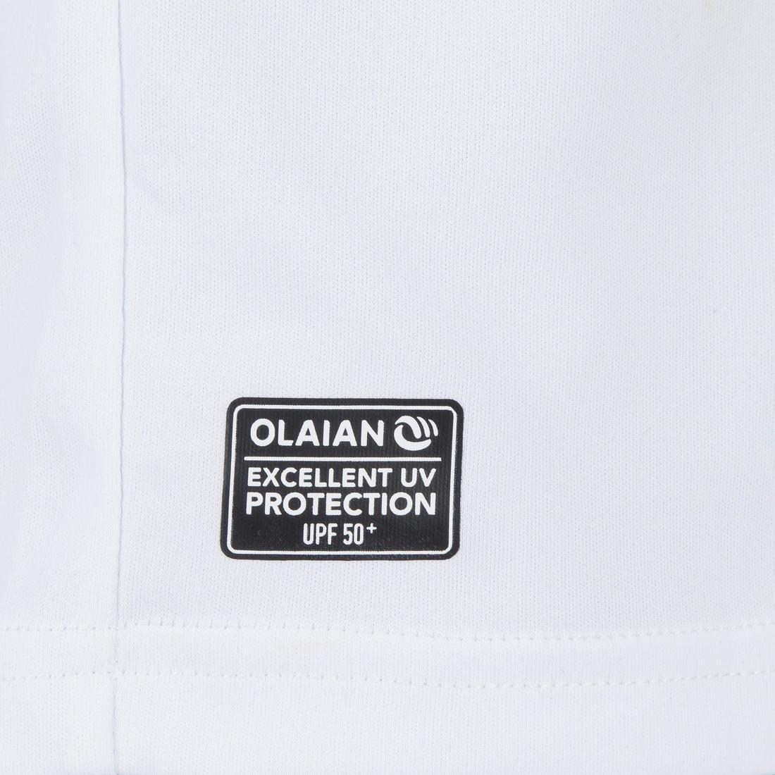 Men's Surfing Short-sleeve Anti-UV Water T-Shirt-White, , large image number 6