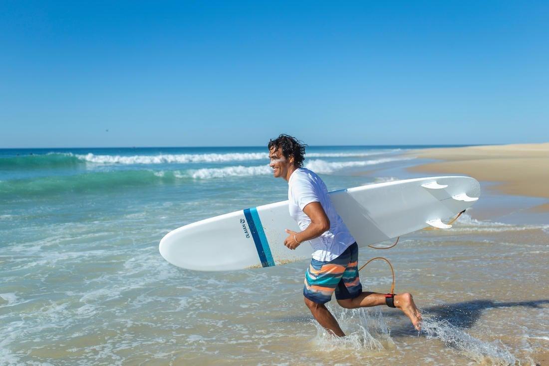 Men's Surfing Short-sleeve Anti-UV Water T-Shirt-White, No Color, large image number 9