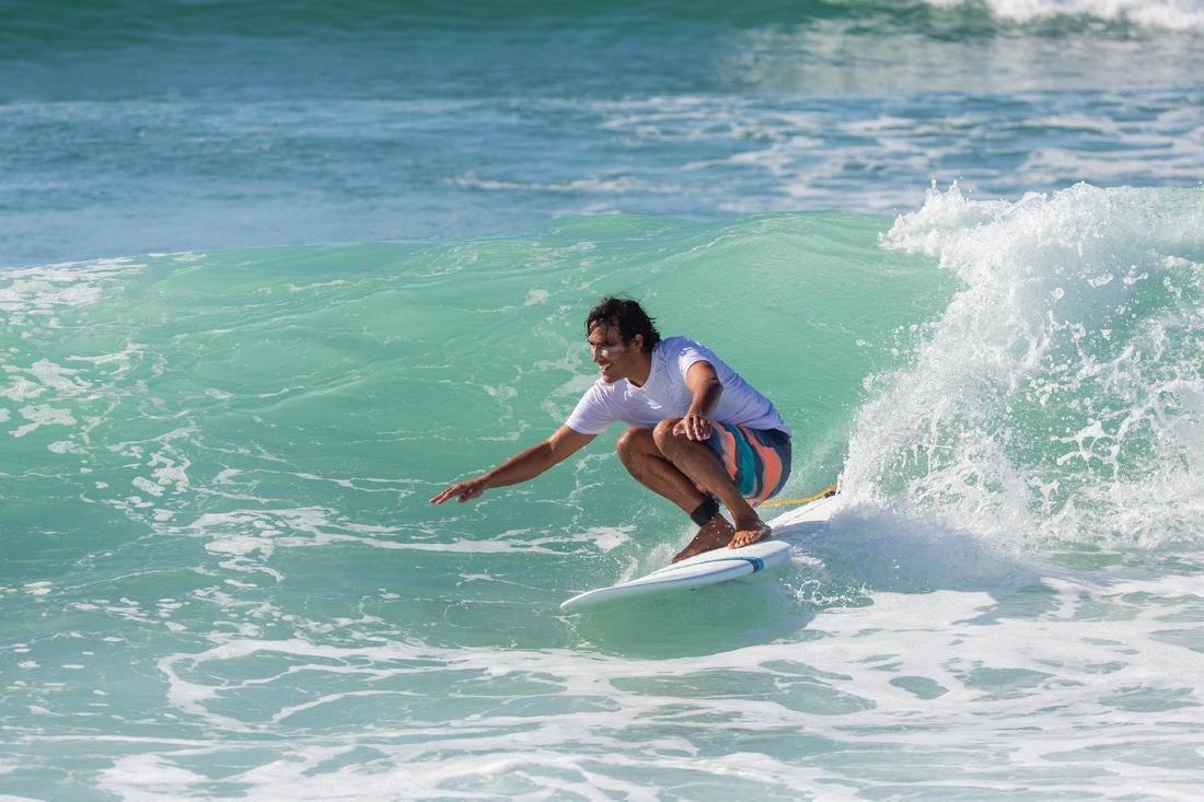 OLAIAN - Men's Surfing Short-sleeve Anti-UV Water T-Shirt-White