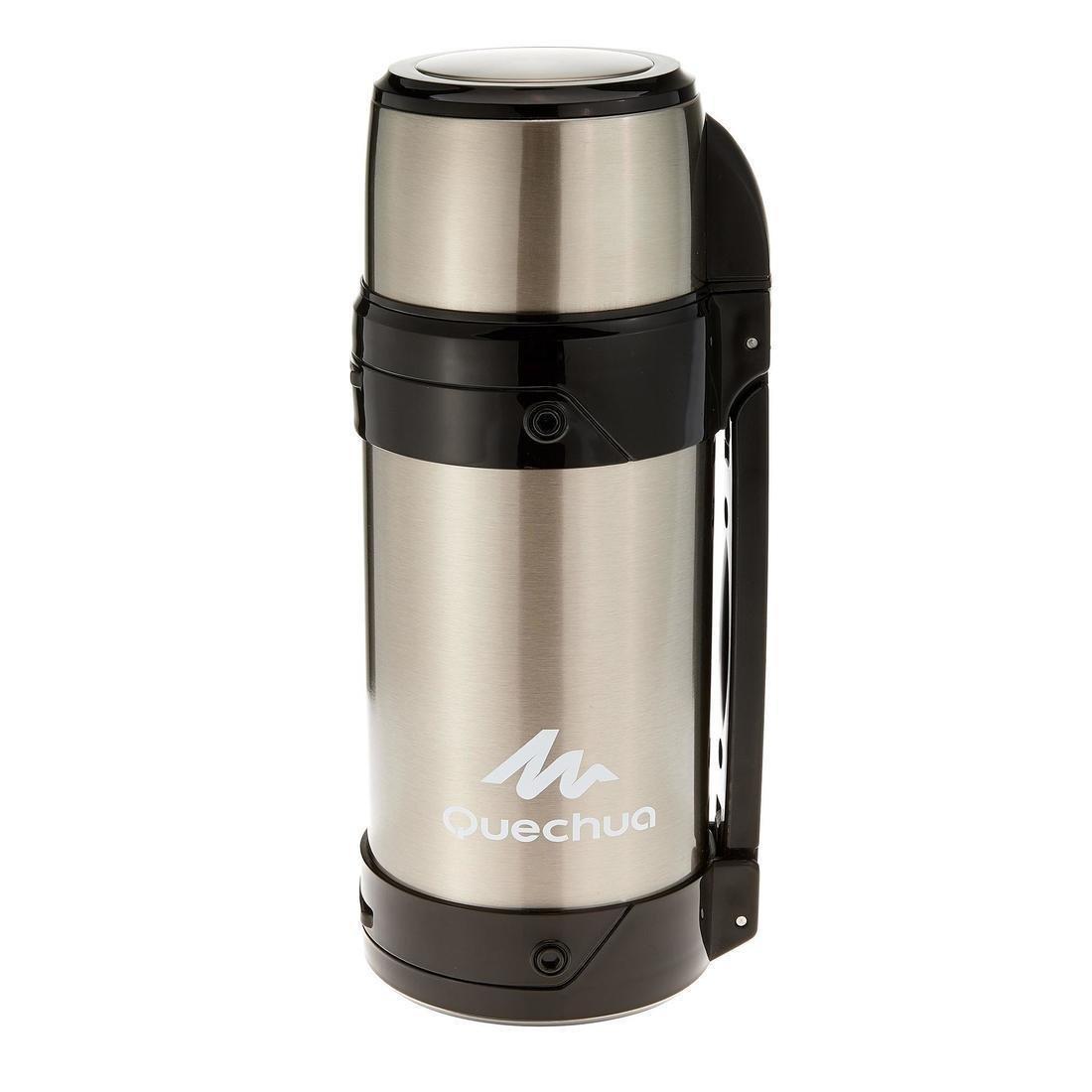 Insulated Stainless Steel Flask, Grey, No Color, large image number 0