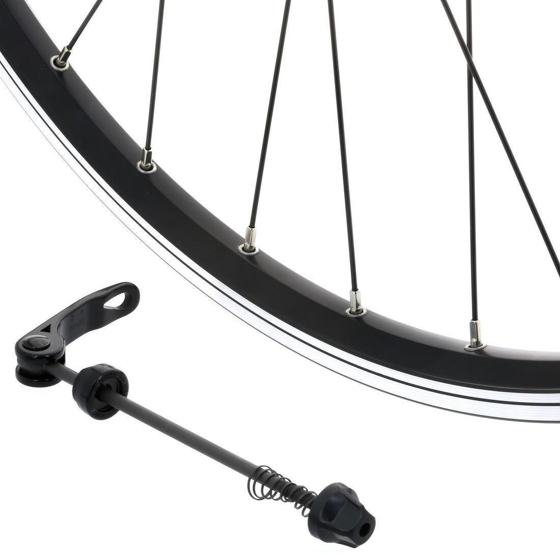 Front Wheel 28 Double Wall Rim V-Brake Quick Release Hybrid Bike, Black, No Color, large image number 2
