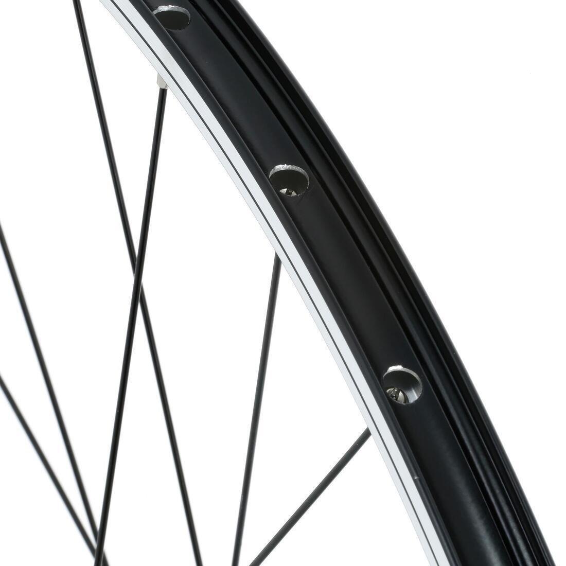 Front Wheel 28 Double Wall Rim V-Brake Quick Release Hybrid Bike, Black, No Color, large image number 3