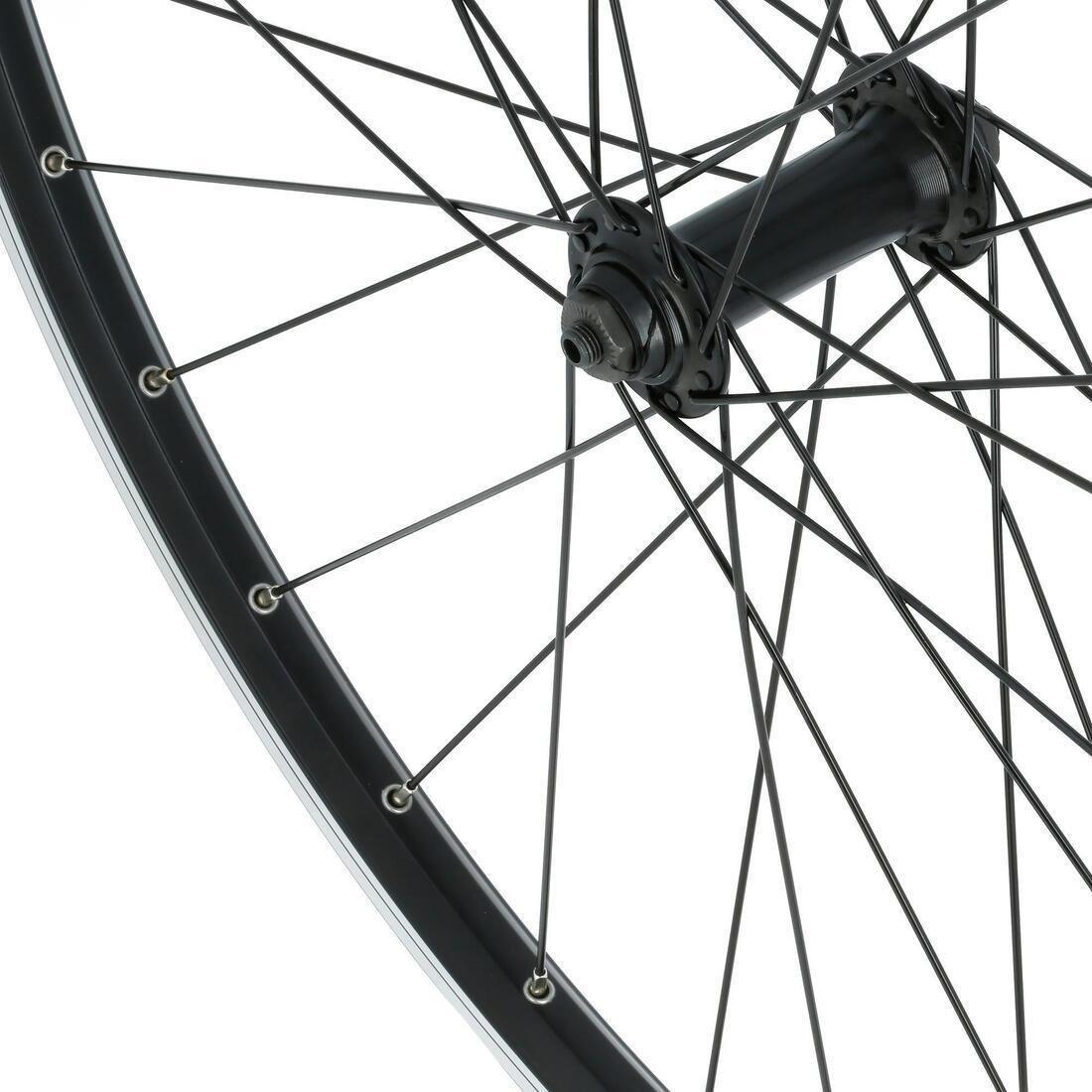 Front Wheel 28 Double Wall Rim V-Brake Quick Release Hybrid Bike, Black, No Color, large image number 11
