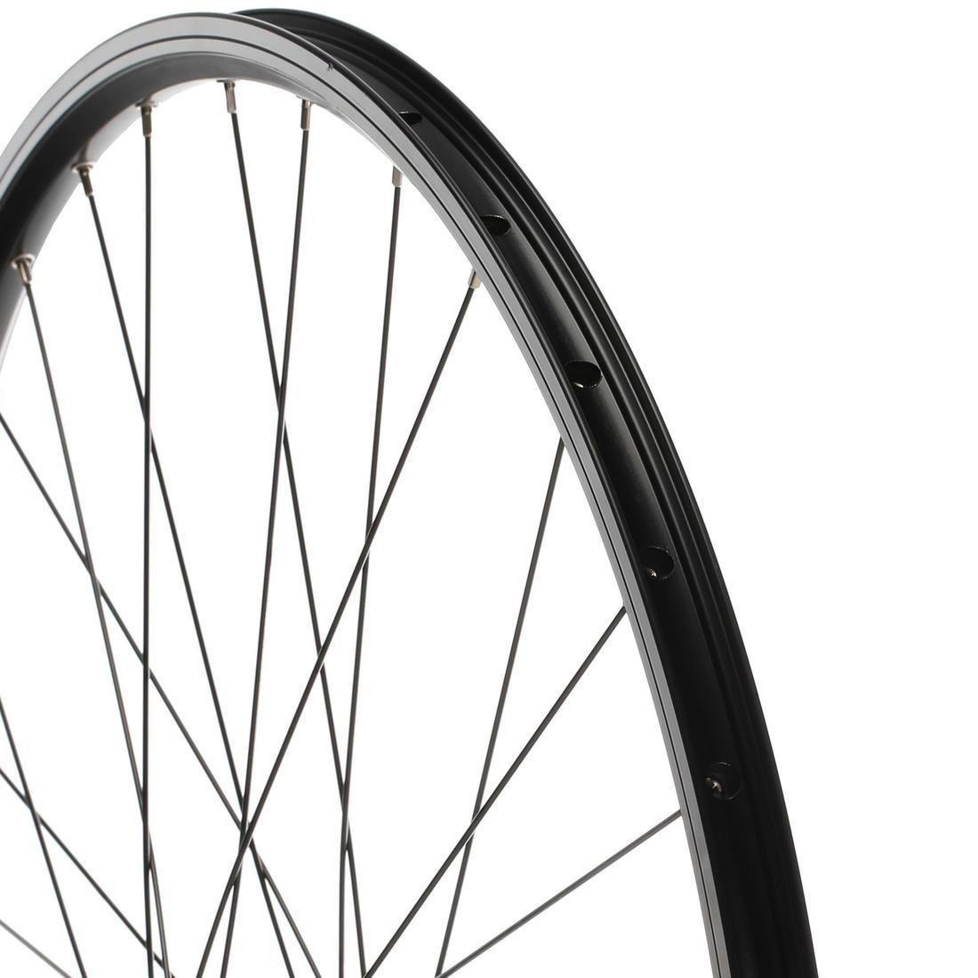 Wheel 28 Rear Double Wall Rim Freewheel V-Brake Hybrid Bike, Black, No Color, large image number 1