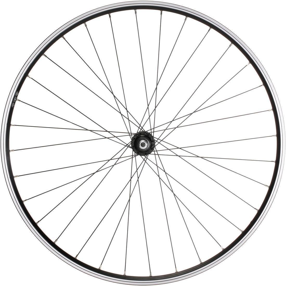 Wheel 28 Rear Double Wall Rim Freewheel V-Brake Hybrid Bike, Black, No Color, large image number 4