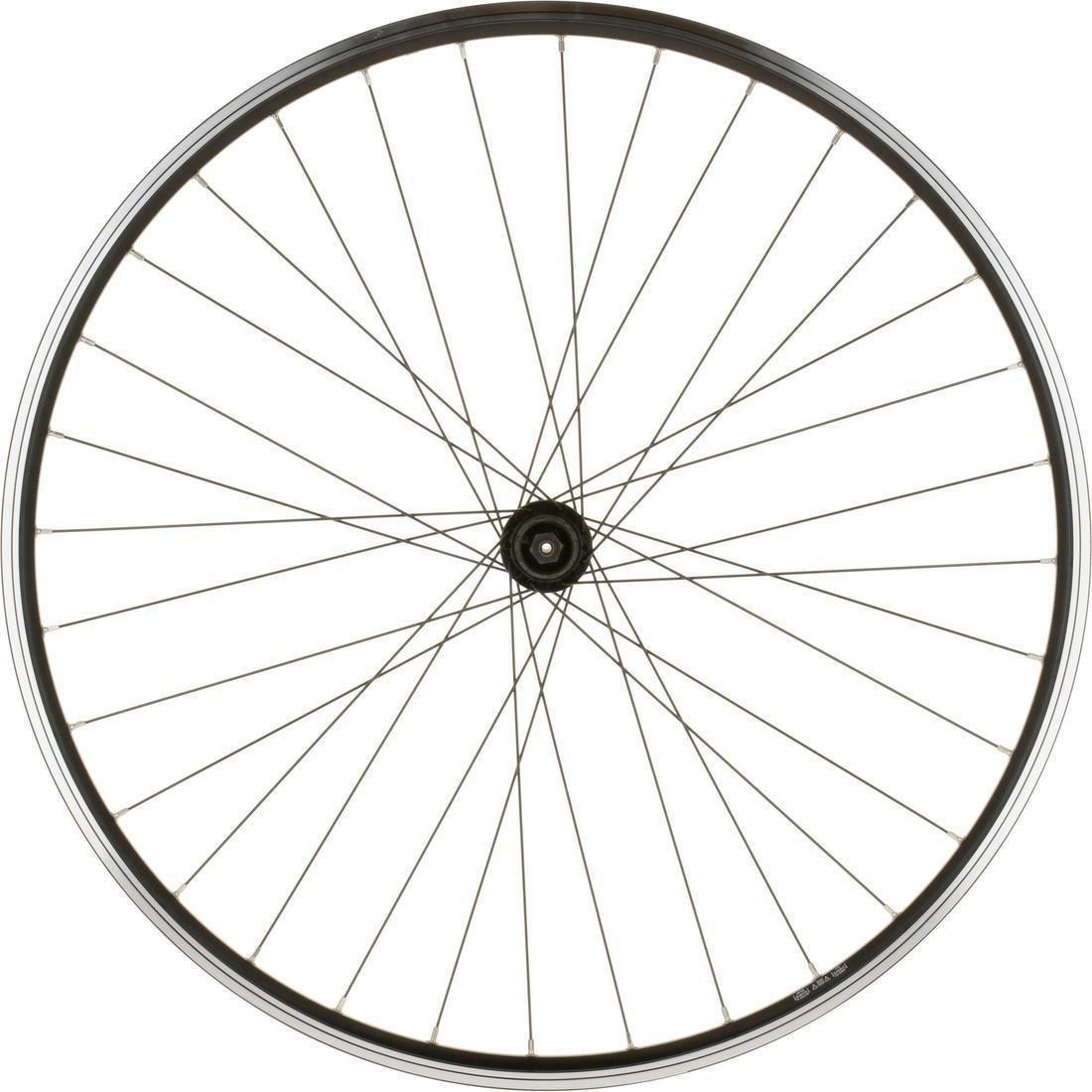 Mountain Bike Single-Walled Front Wheel V-Brake Quick Release, Black, , large image number 11