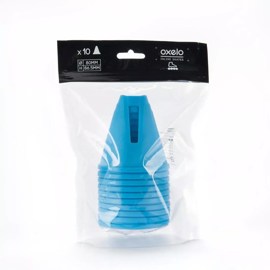Inline Skating Slalom Cones 10-Pack, Blue, No Color, large image number 10
