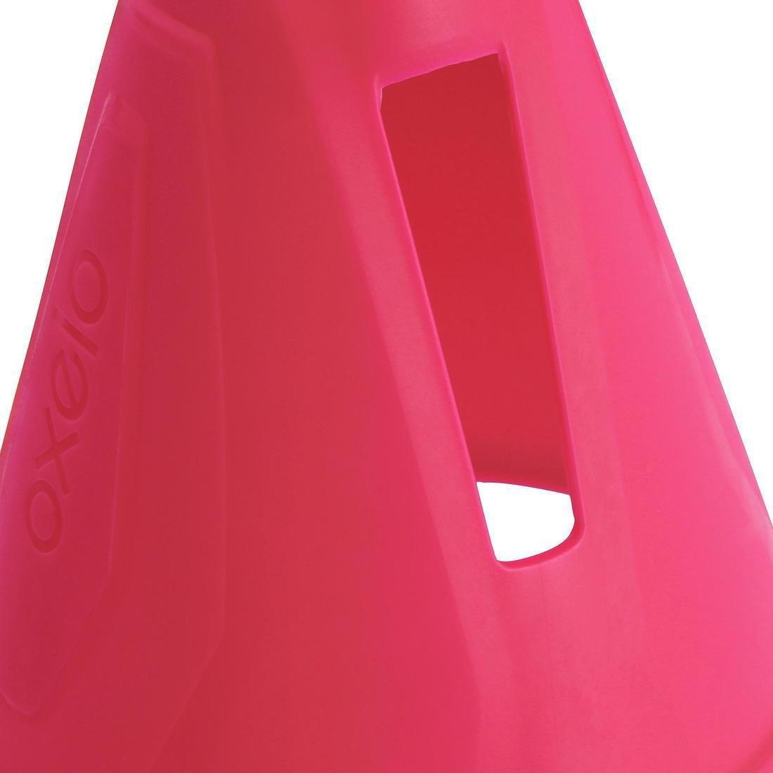 OXELO - Inline Skating Slalom Cones 10-Pack, Fluo Green