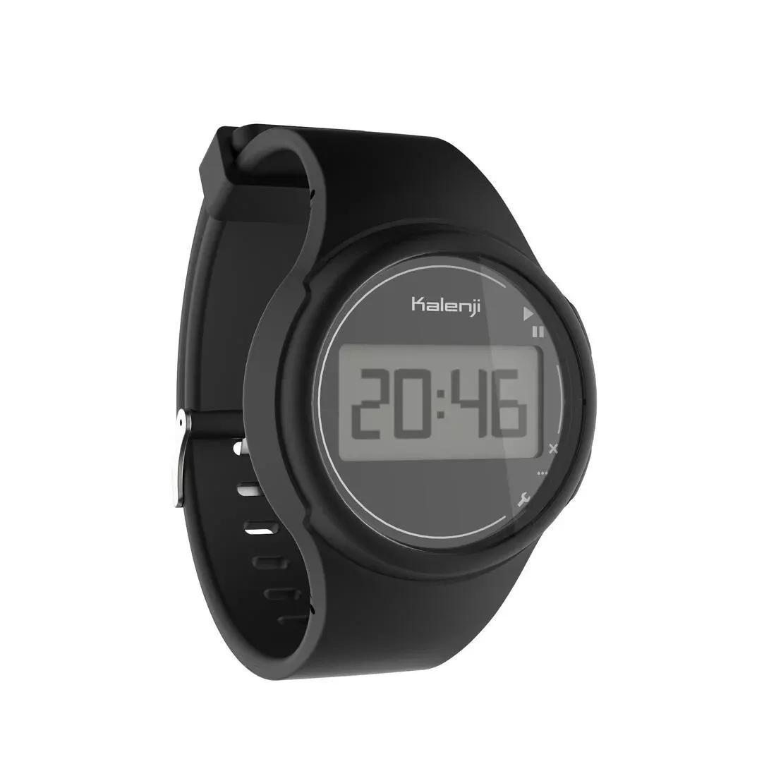 Men Running Stopwatch - W100 M, Black, No Color, large image number 0
