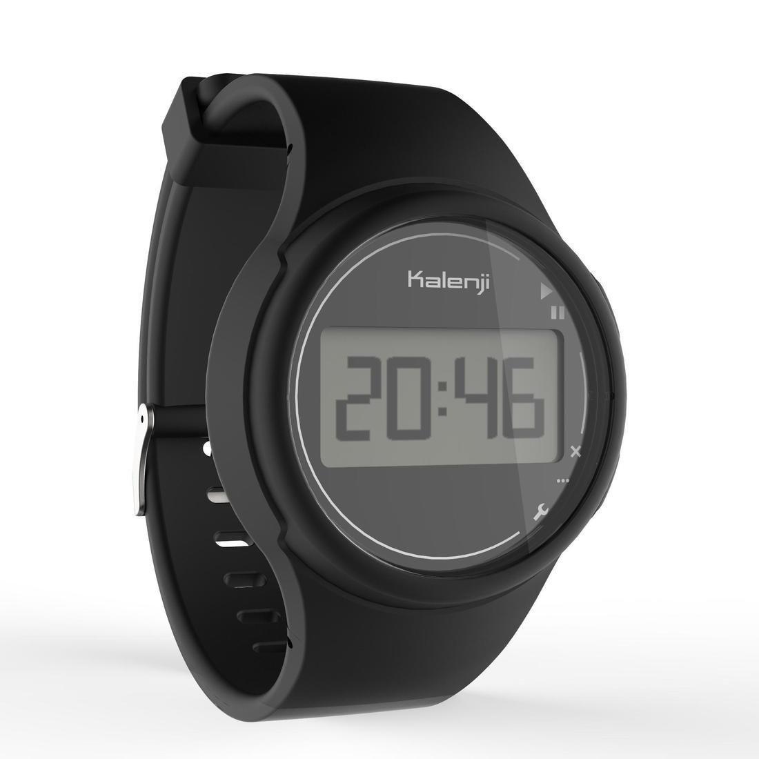 Men Running Stopwatch - W100 M, Black, No Color, large image number 2