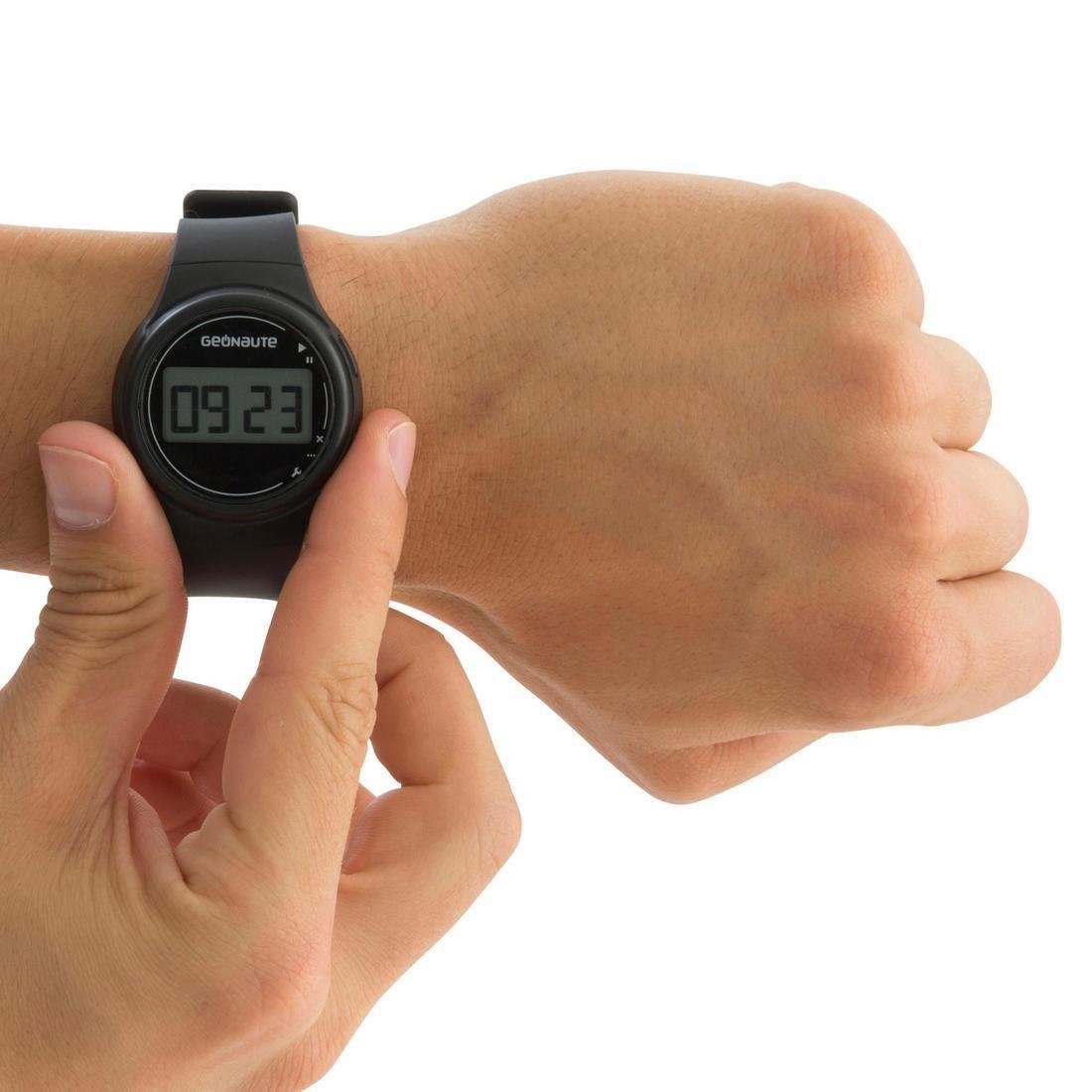 Men Running Stopwatch - W100 M, Black, No Color, large image number 3