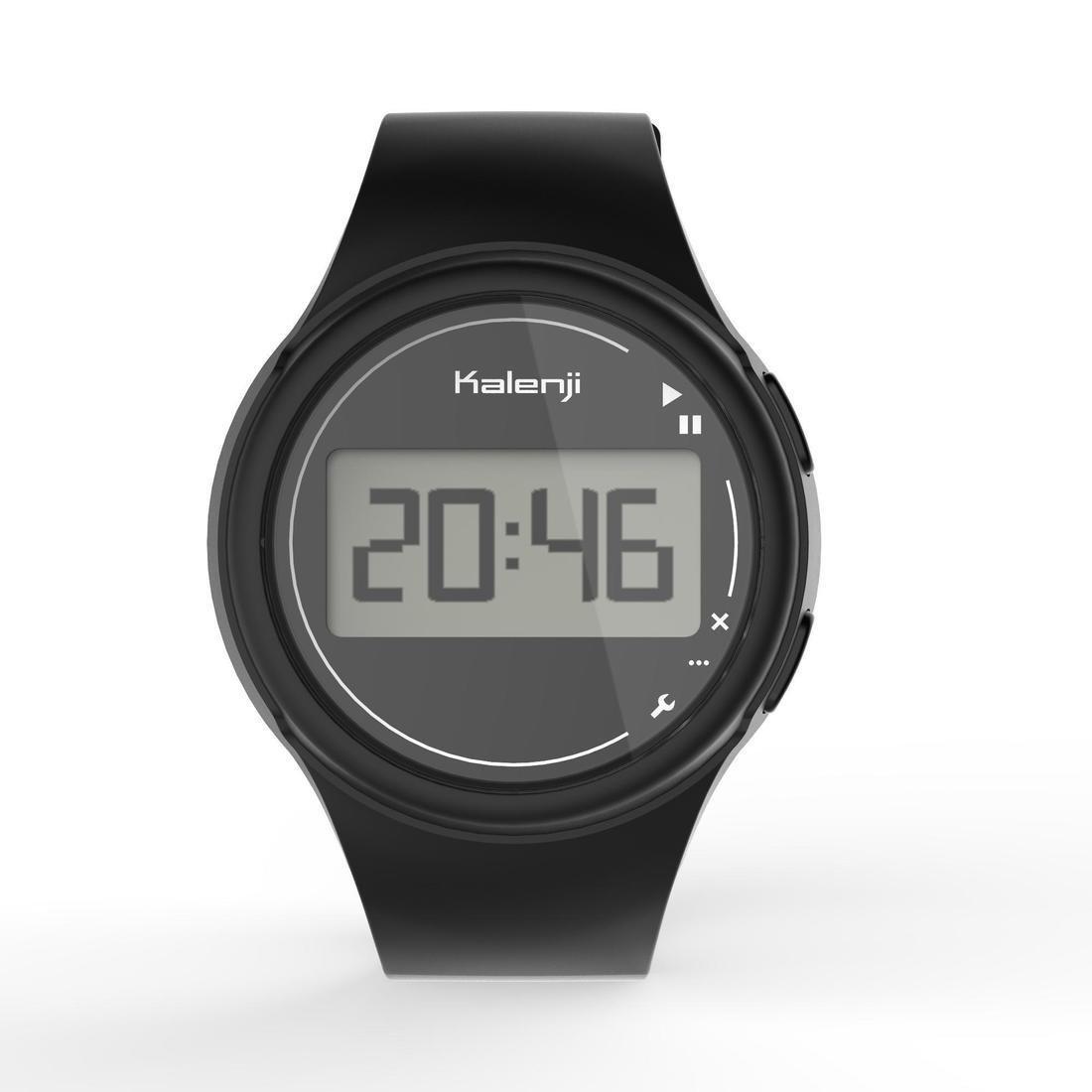 Men Running Stopwatch - W100 M, Black, No Color, large image number 4