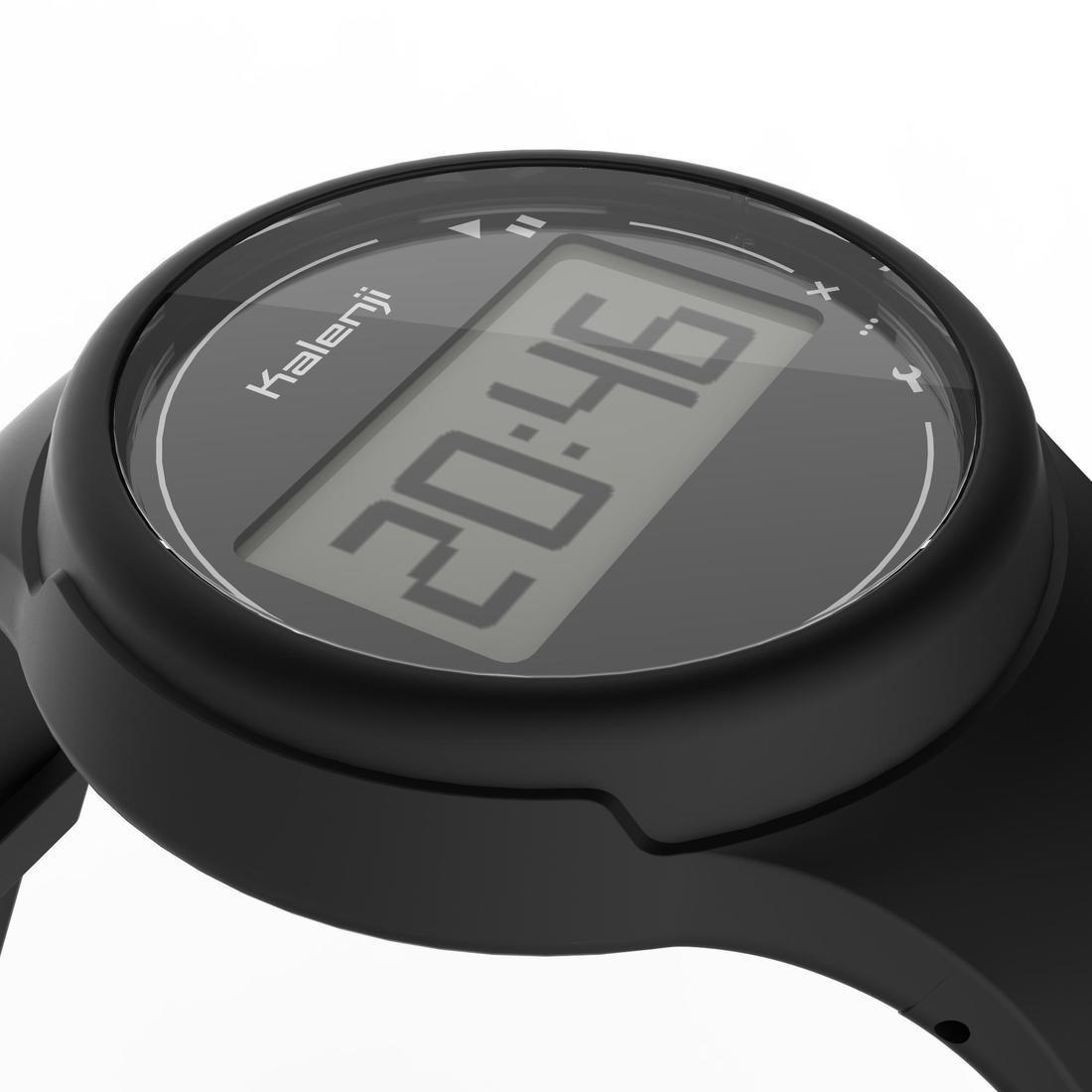 Men Running Stopwatch - W100 M, Black, No Color, large image number 11
